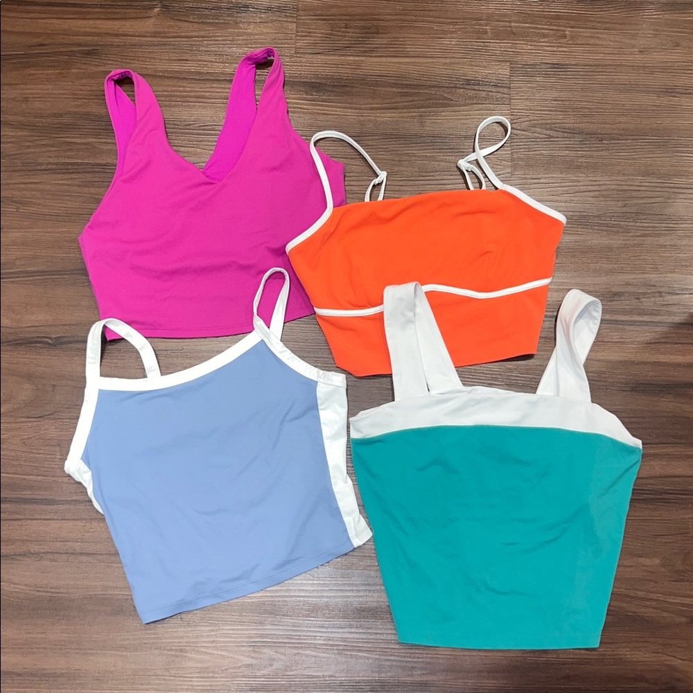 Lot of 4 workout tank tops